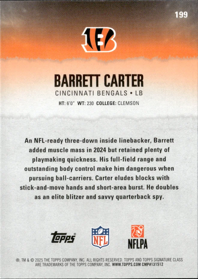 Barrett Carter card back