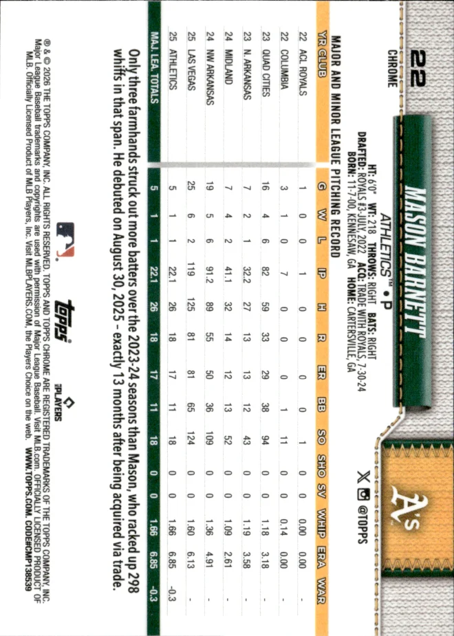 Mason Barnett card back