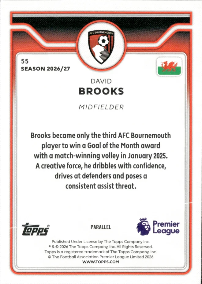 David Brooks card back