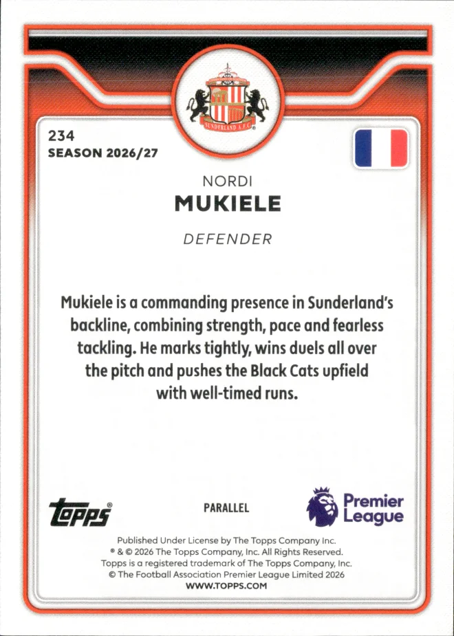 Nordi Mukiele card back