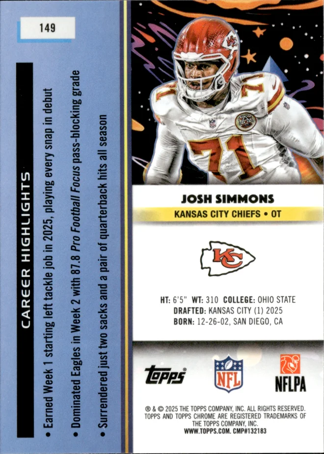 Josh Simmons card back