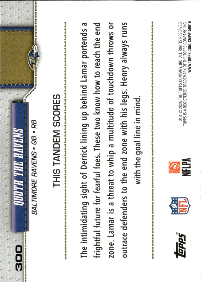 Quoth The Ravens card back