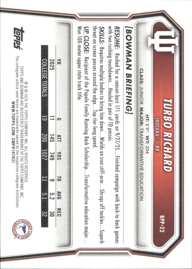 Turbo Richard card back