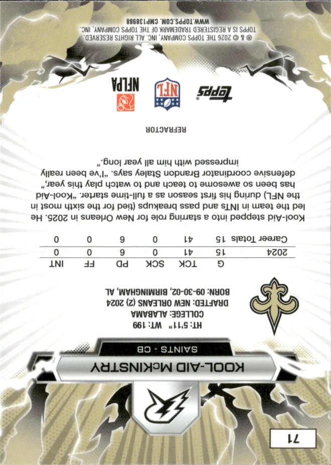 Kool-Aid McKinstry card back
