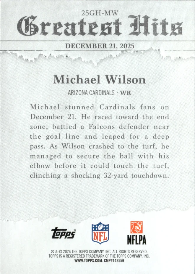 Michael Wilson card back