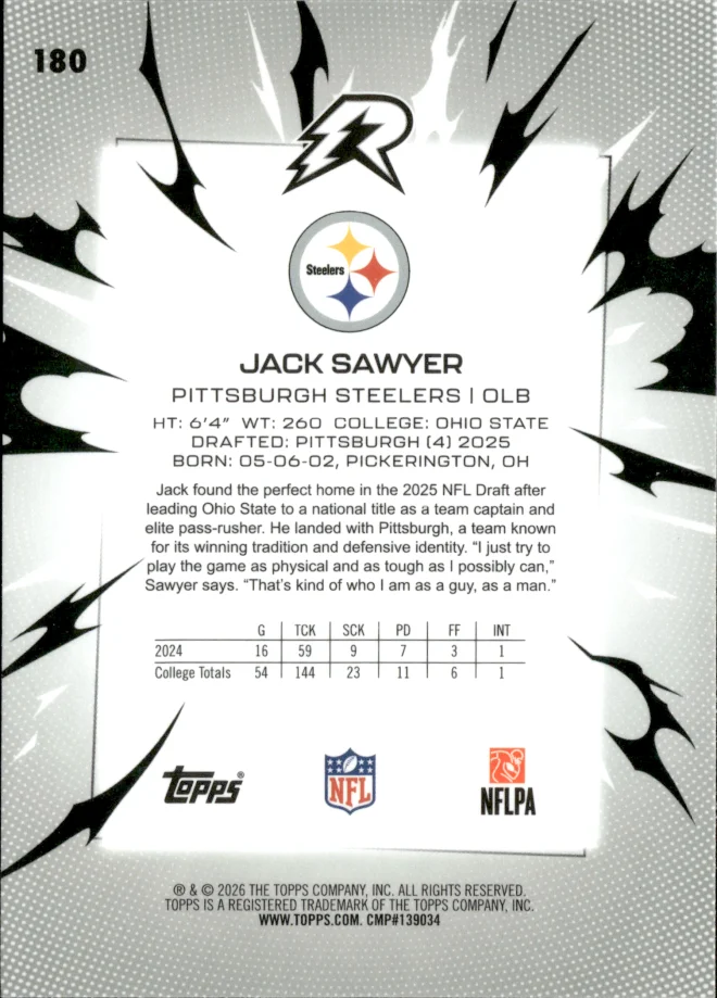 Jack Sawyer card back
