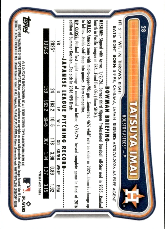 Tatsuya Imai card back