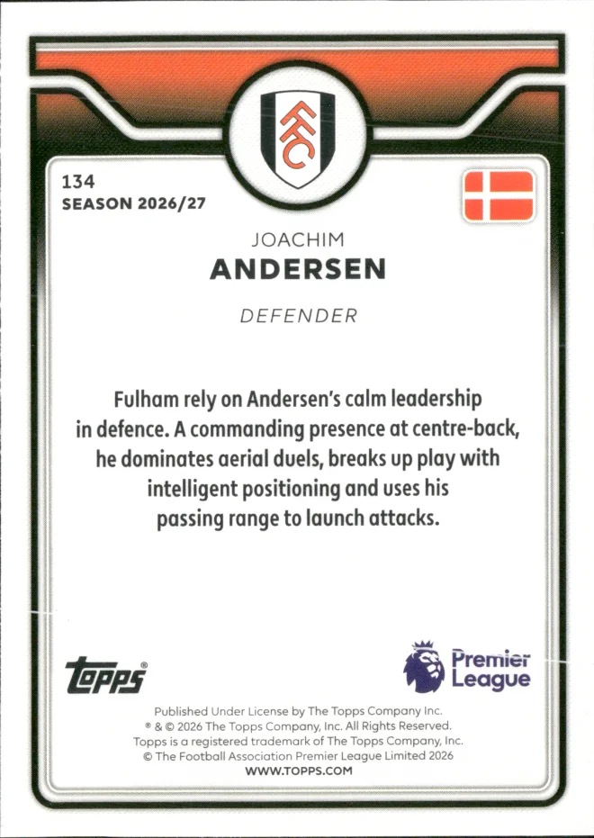 Joachim Andersen card back