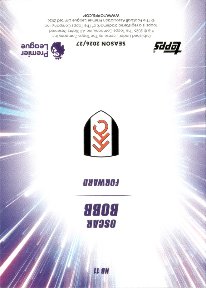 Oscar Bobb card back