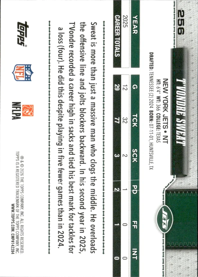 T'Vondre Sweat card back