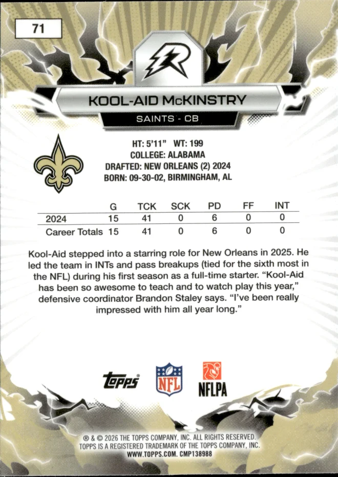Kool-Aid McKinstry card back