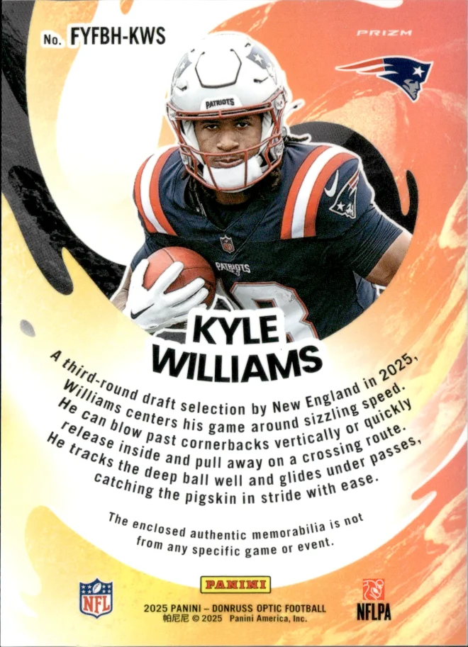 Kyle Williams card back