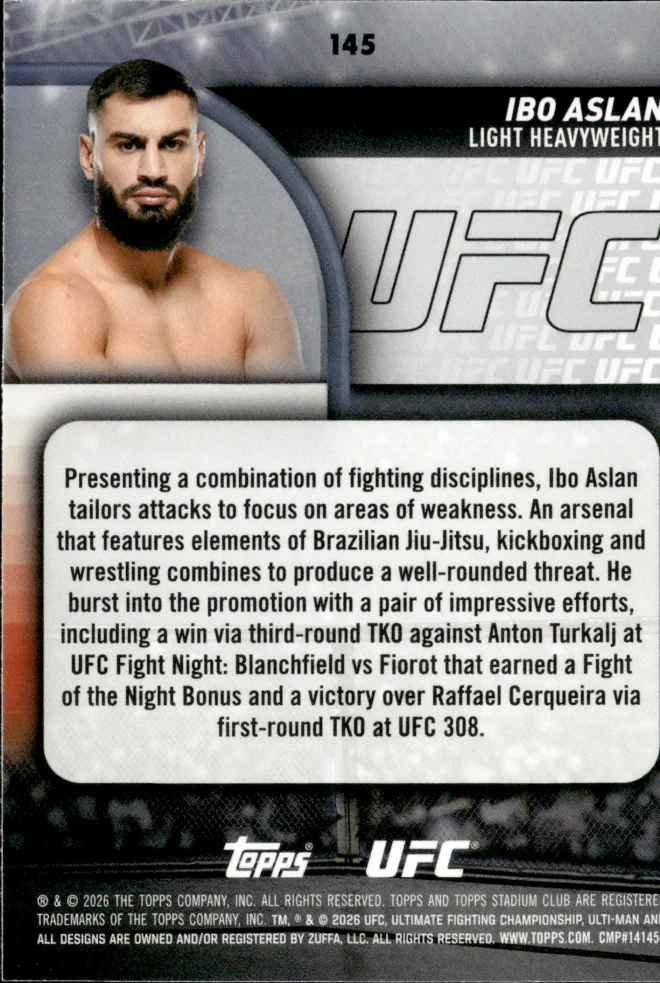 Ibo Aslan card back
