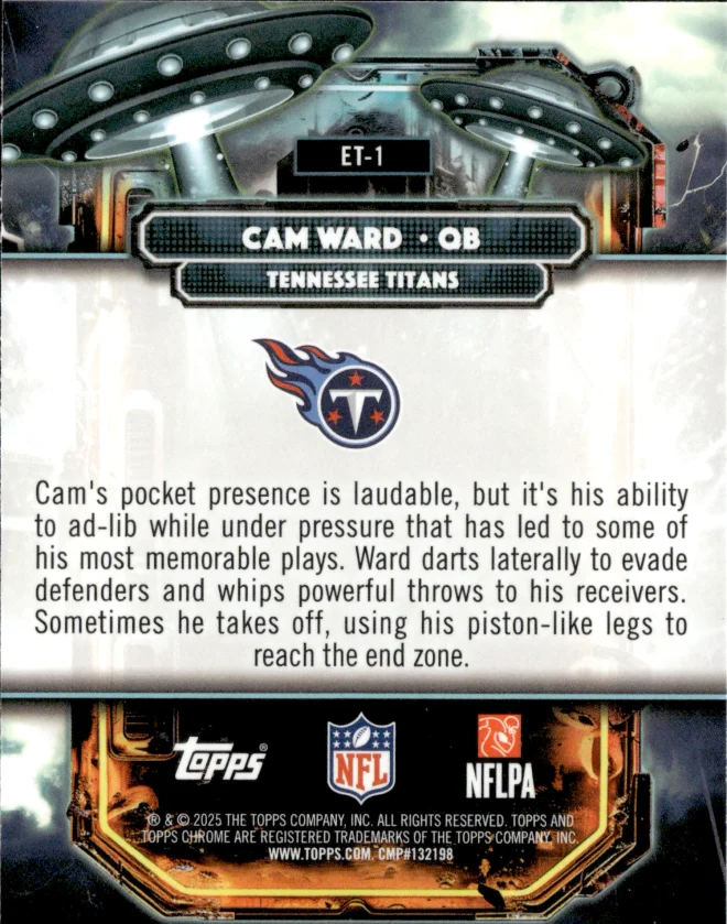 Cam Ward card back