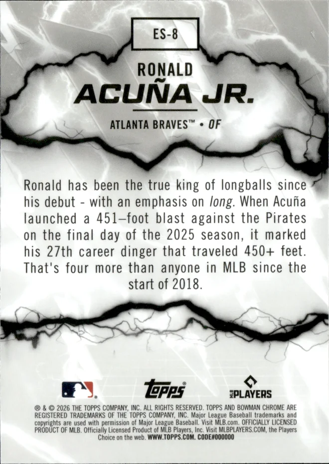 Ronald Acuña Jr. card back