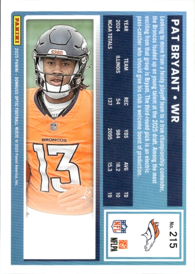 Pat Bryant card back
