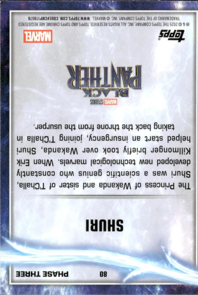 Shuri card back