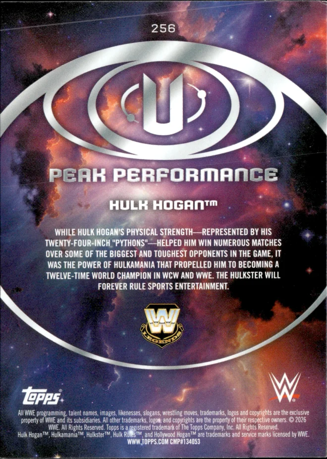 Hulk Hogan card back