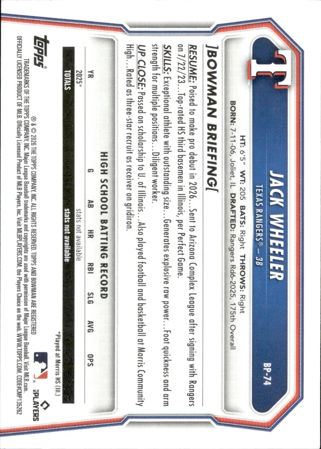 Jack Wheeler card back