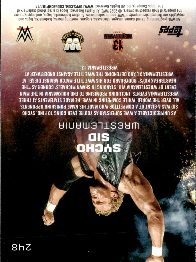 Sycho Sid card back