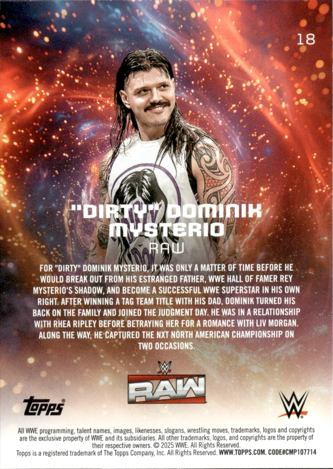 "Dirty" Dominik Mysterio card back