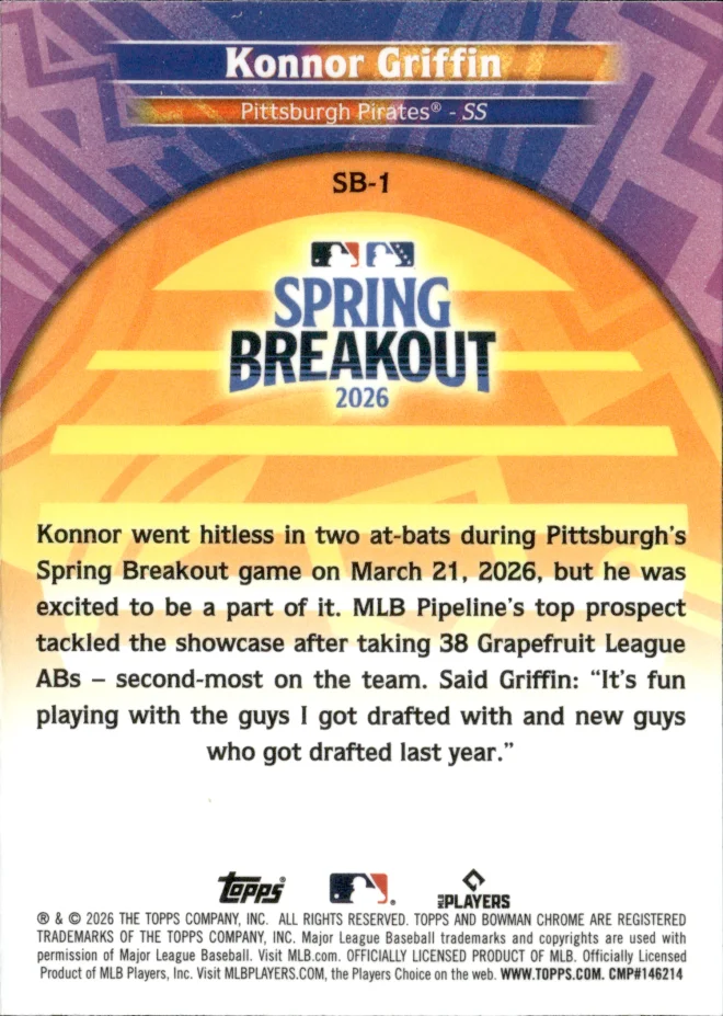 Konnor Griffin card back