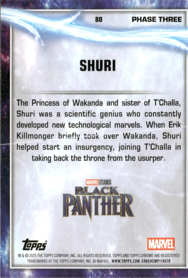 Shuri card back