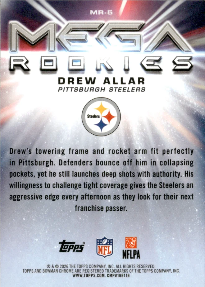 Drew Allar card back