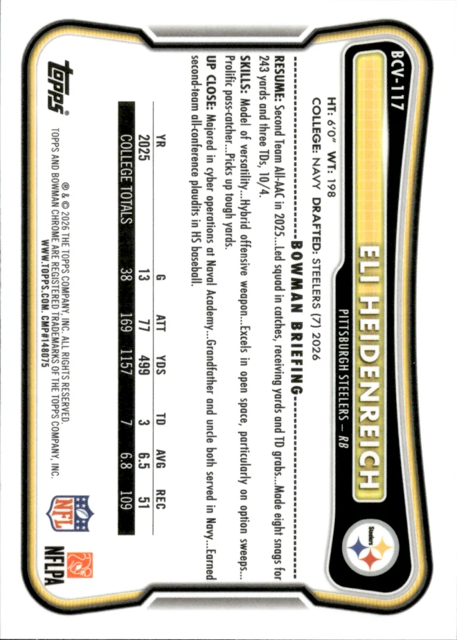 Eli Heidenreich card back