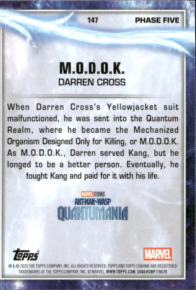 Darren Cross / M.O.D.O.K. card back