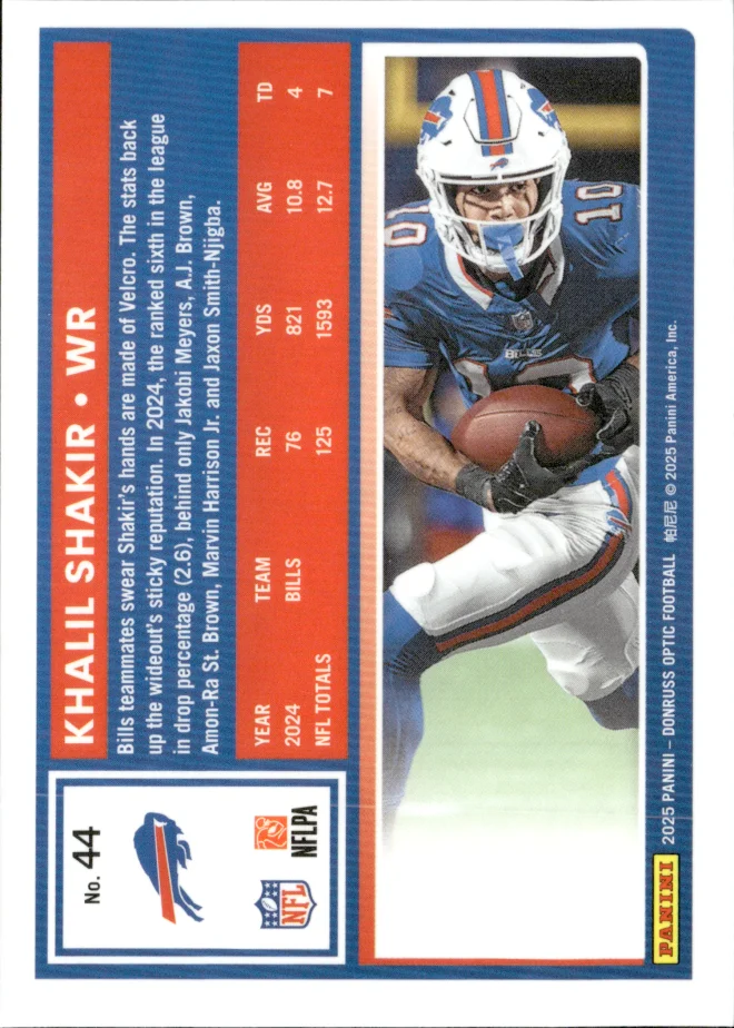 Khalil Shakir card back