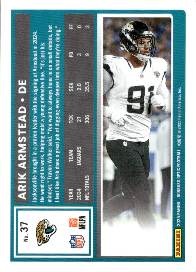 Arik Armstead card back