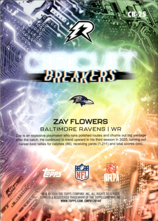 Zay Flowers card back