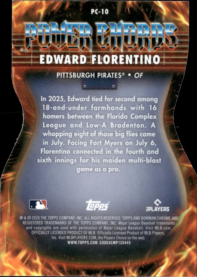 Edward Florentino card back