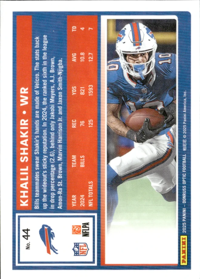 Khalil Shakir card back