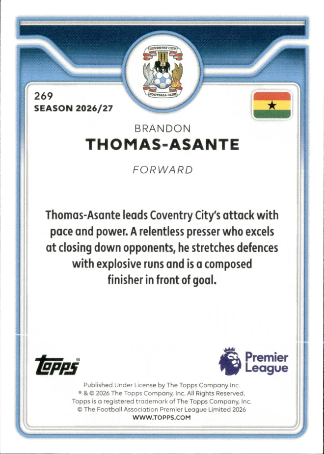 Brandon Thomas-Asante card back