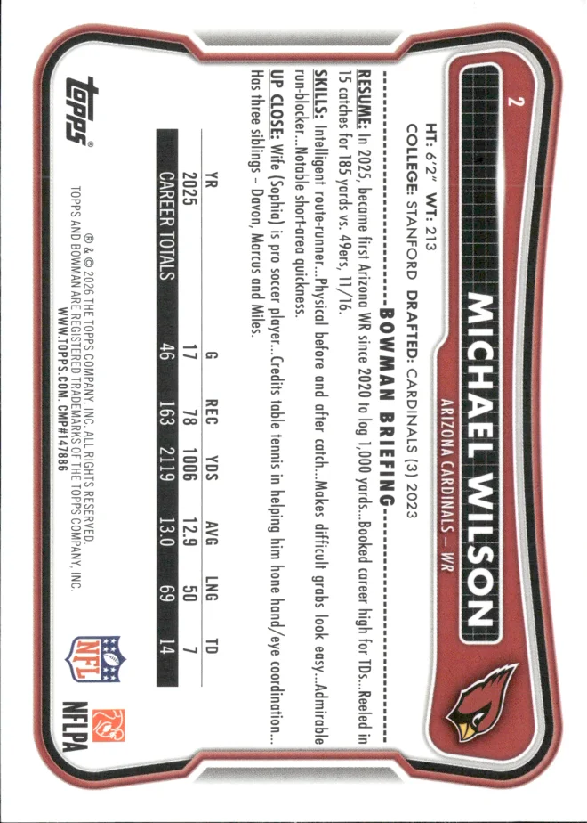 Michael Wilson card back