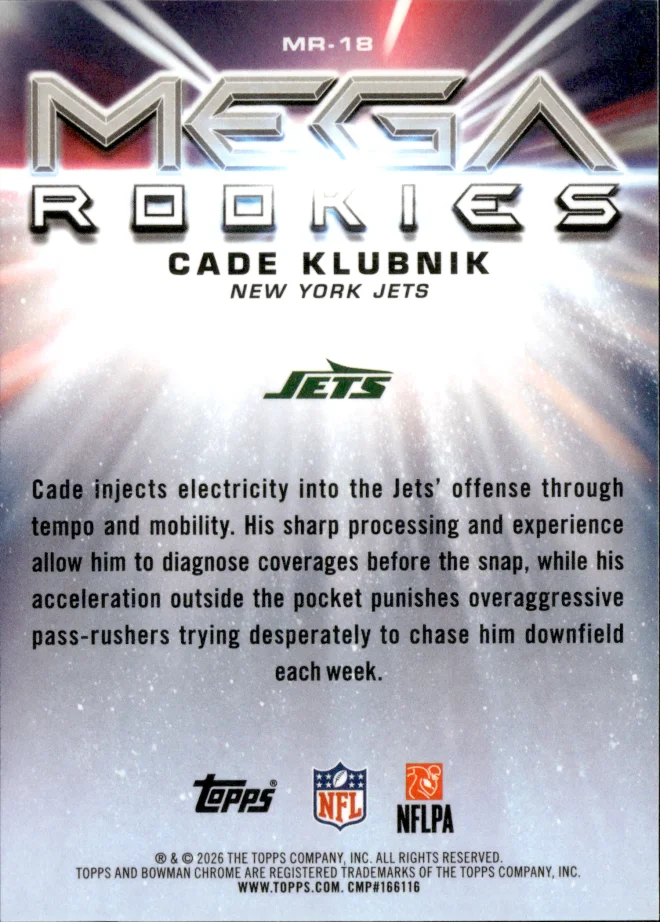 Cade Klubnik card back