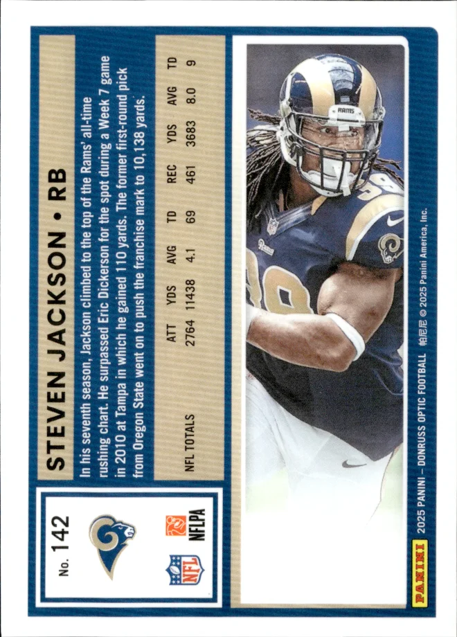 Steven Jackson card back