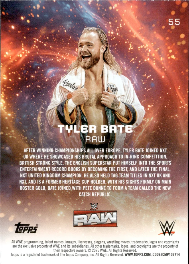 Tyler Bate card back