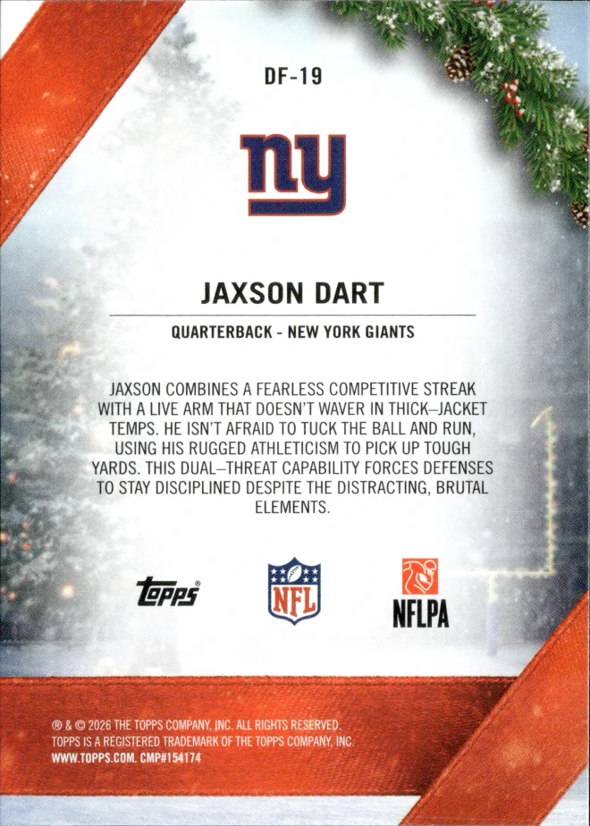 Jaxson Dart card back