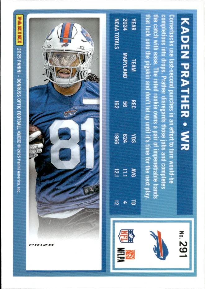 Kaden Prather card back