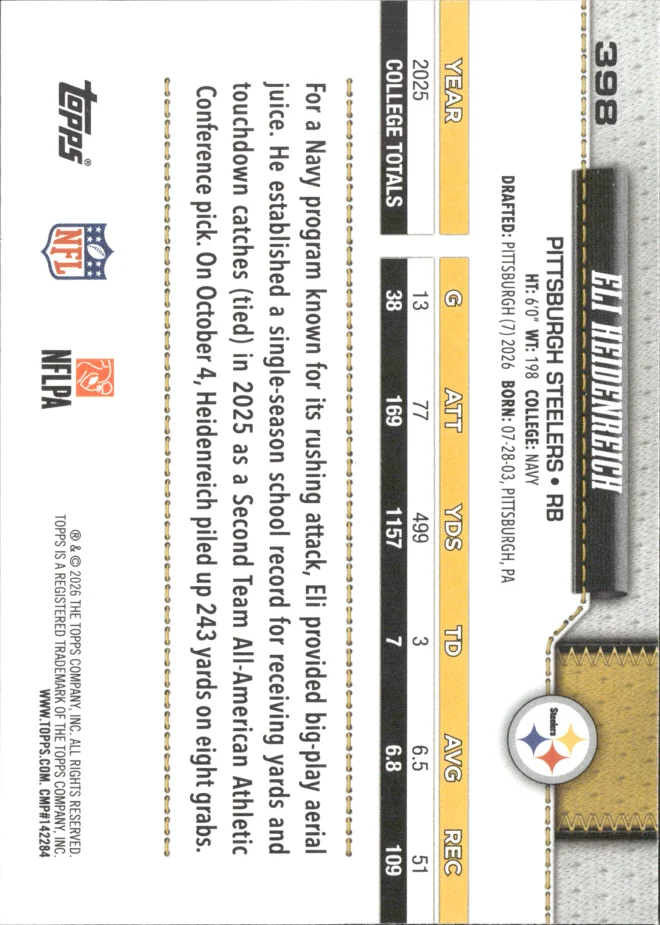 Eli Heidenreich card back