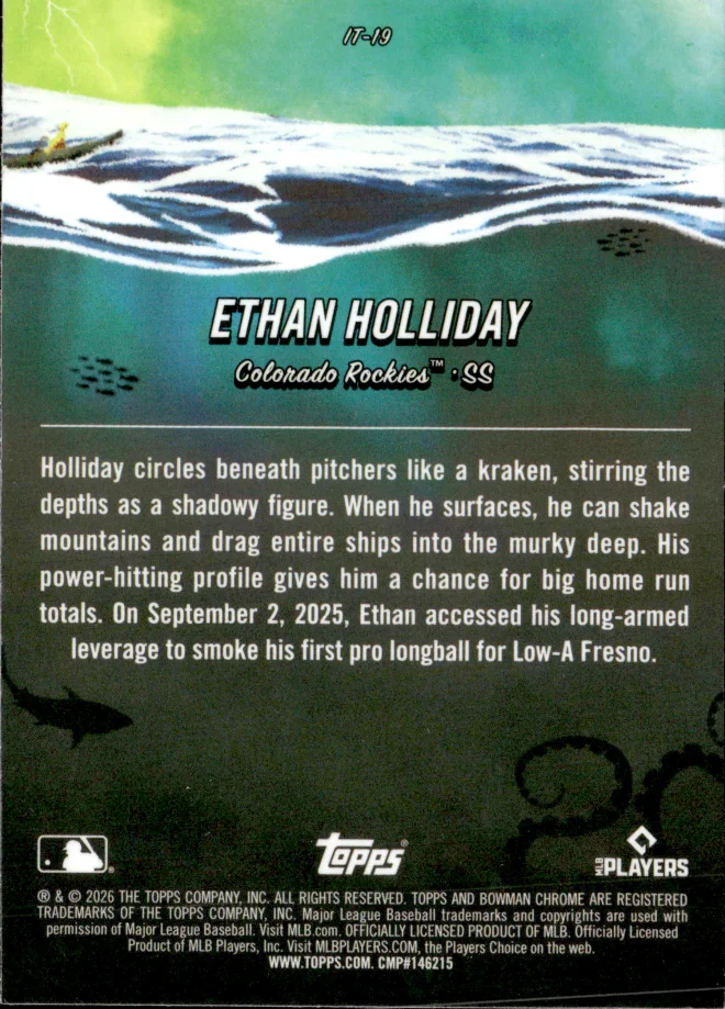 Ethan Holliday card back
