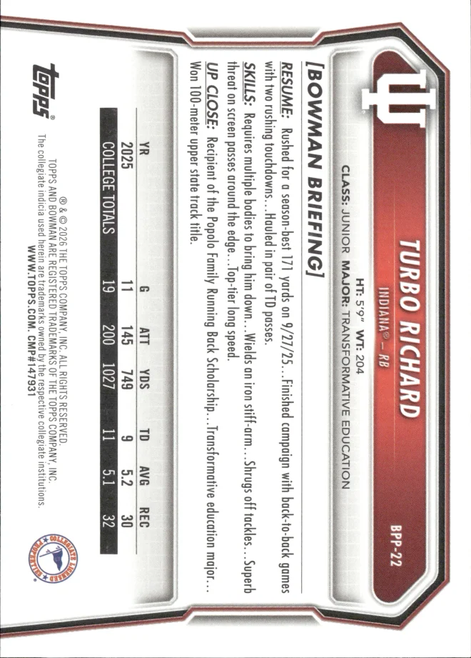 Turbo Richard card back