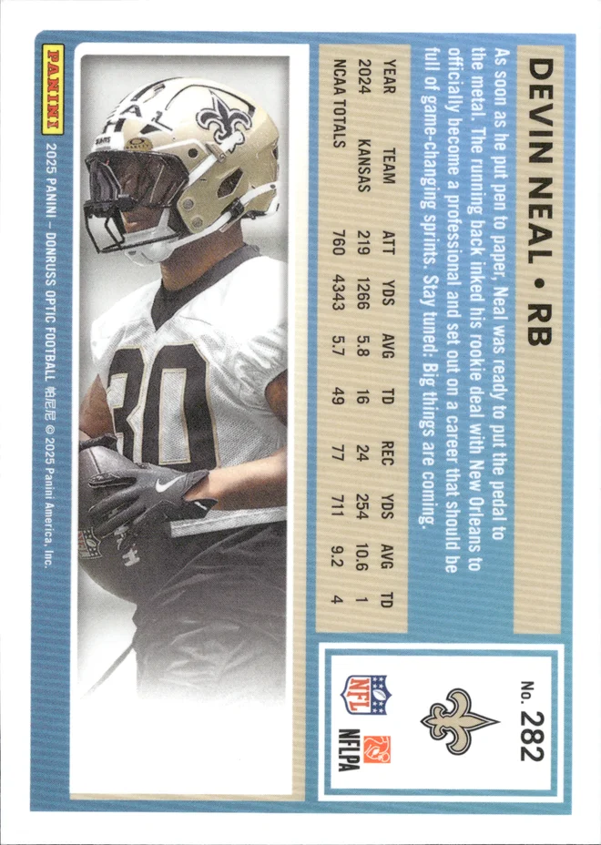 Devin Neal card back