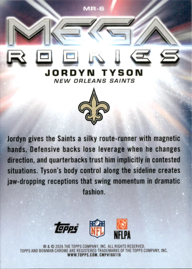 Jordyn Tyson card back