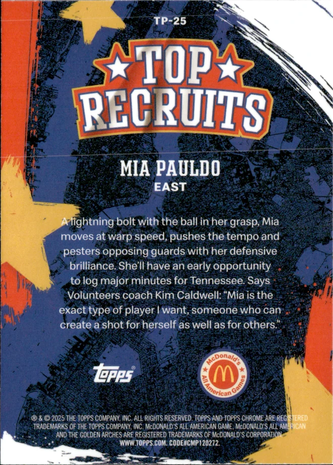 Mia Pauldo card back