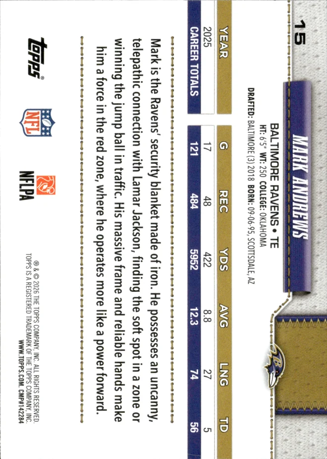 Mark Andrews card back