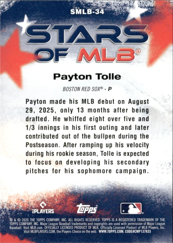 Payton Tolle card back
